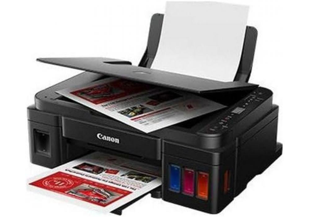 Canon PIXMA G3416 MegaTank Printer, 3-in-1 Print Scan Copy, Wi-Fi & Cloud, High Yield Refillable Ink, 8.8 ipm, Borderless Printing, Black - Image 2