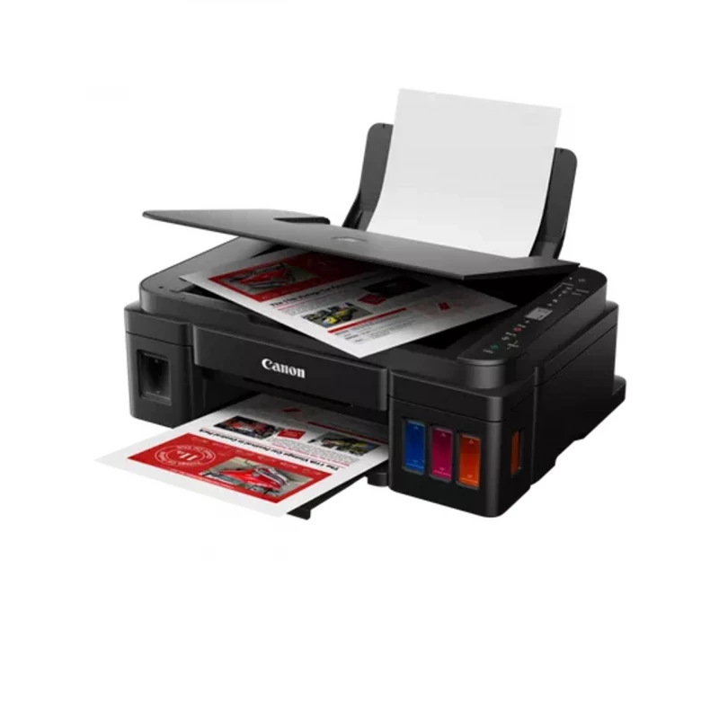 Canon PIXMA G3416 MegaTank Printer, 3-in-1 Print Scan Copy, Wi-Fi & Cloud, High Yield Refillable Ink, 8.8 ipm, Borderless Printing, Black