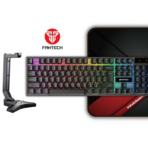 FANTECH P51 Power Bundle 5 IN 1 Gaming Set Combo Black Wired (Keyboard + Mouse + Headset + Mouse Pad+ Headset Stand)